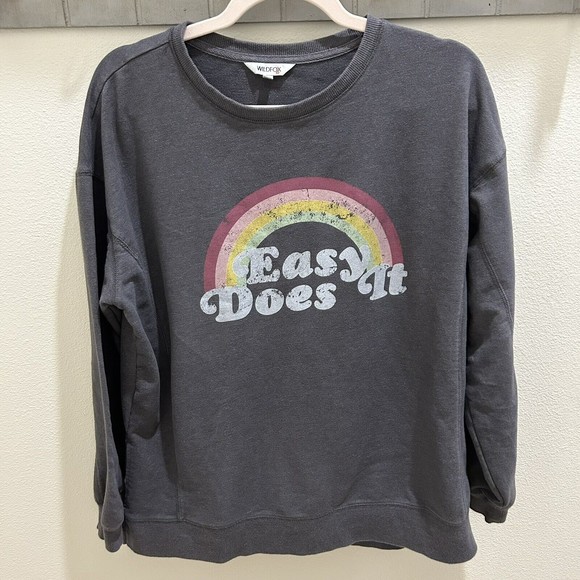 Wildfox Large Statement Sweater Easy Does It‎ Women  Long sleeves Loungewear - Picture 2 of 8